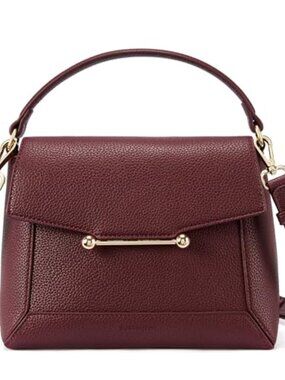 Small Vegan Leather Crossbody Bag Top Handle Shoulder Purse